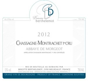 Domaine Berthelemot Chassagne-Montrachet Abbaye de Morgeot 1er Cru-image
