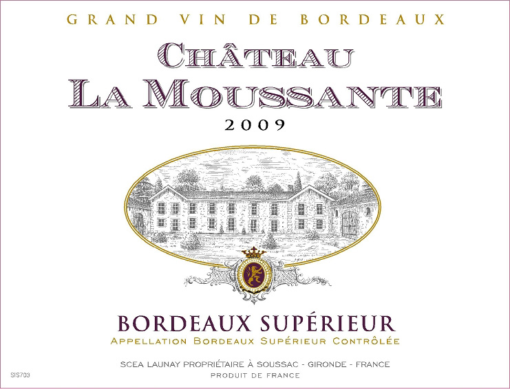 Château La Moussante Bordeaux Supérieur Red-image